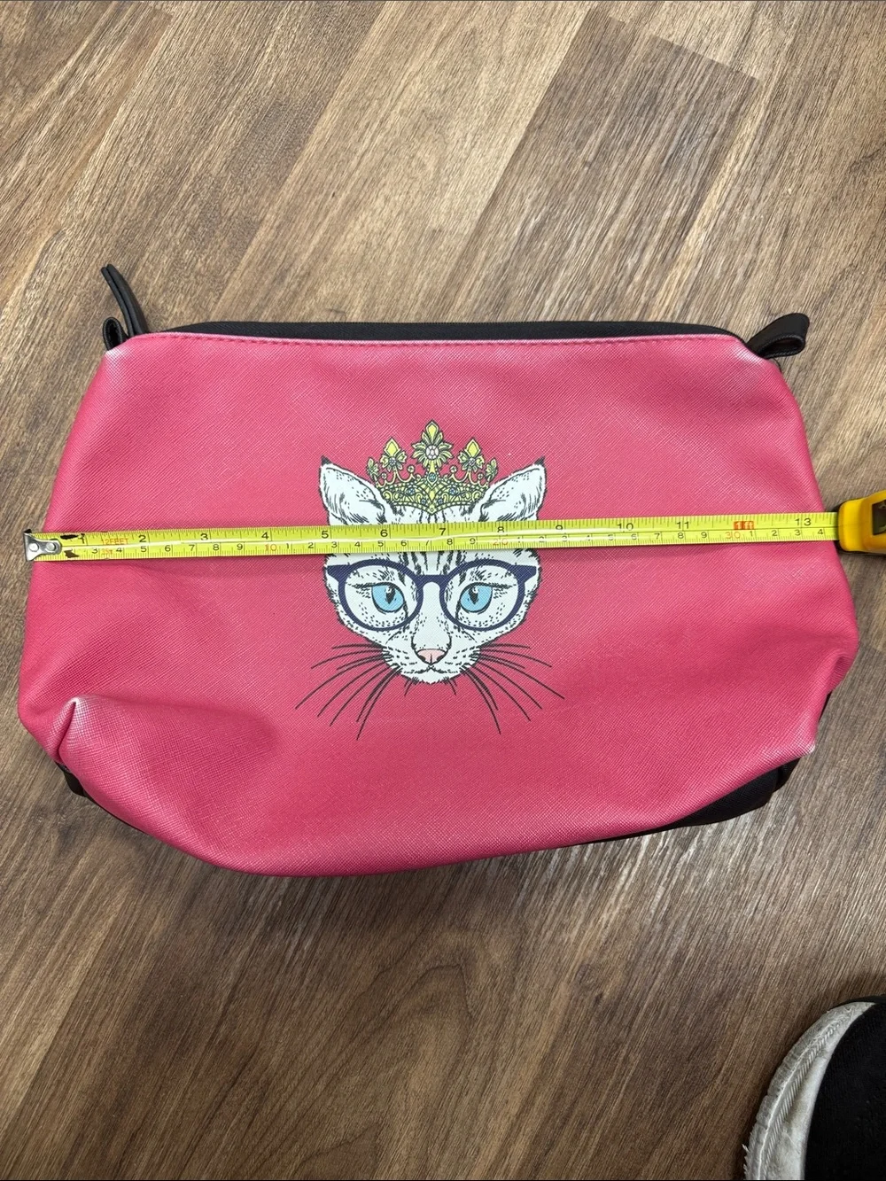 Stella & Max Hot Pink Cat Crown Cosmetic Pouch